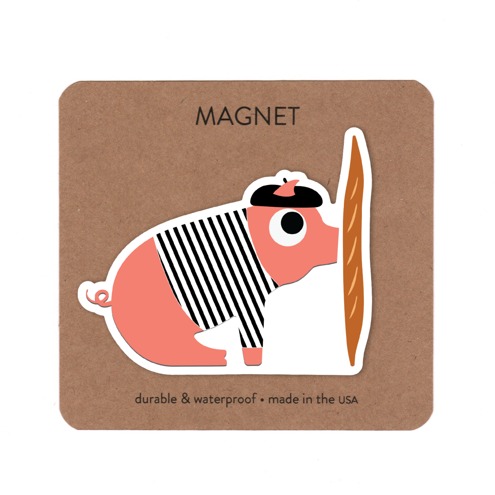 Pig and Baguette Magnet 1928