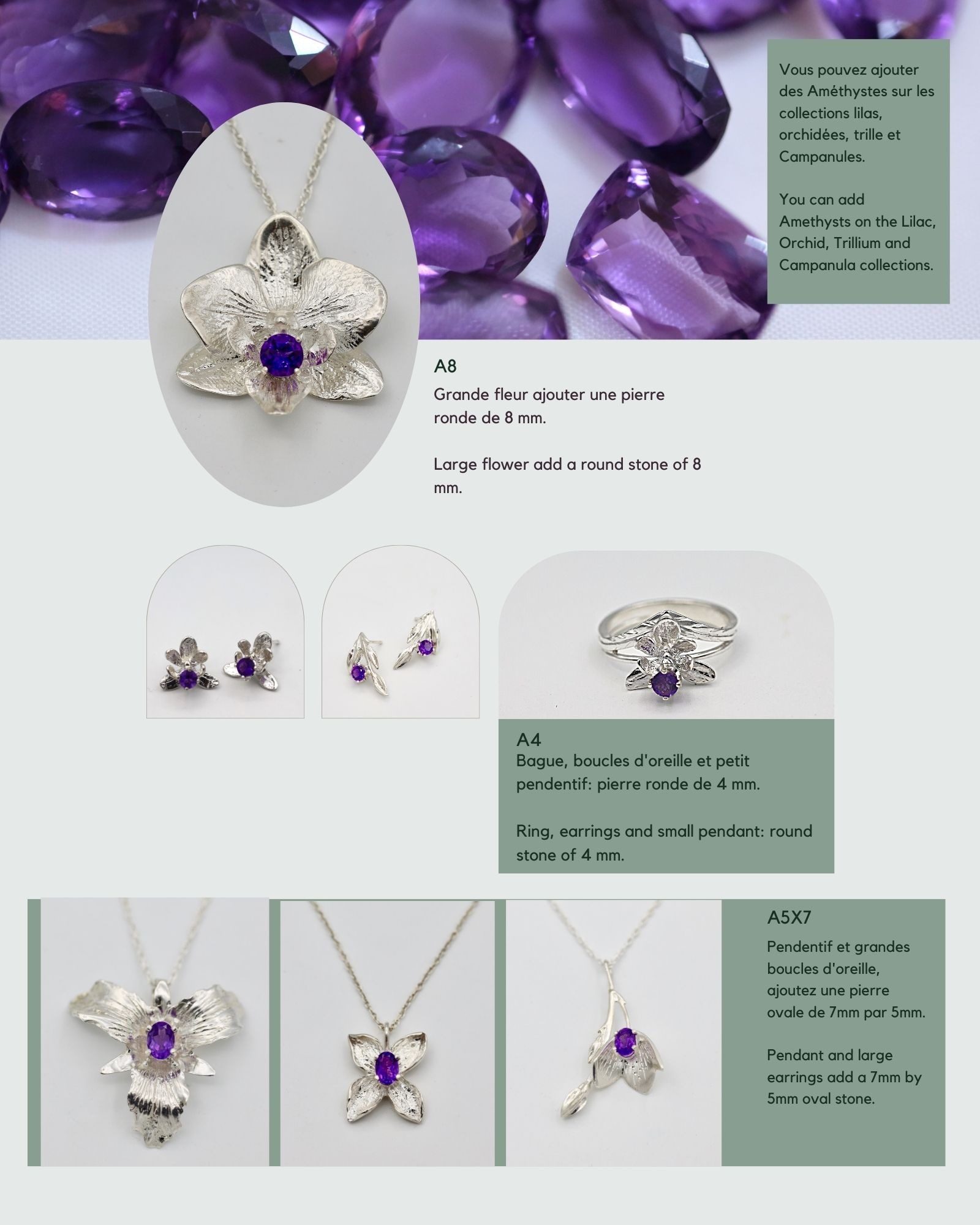 New this year Amethyst collection 4015