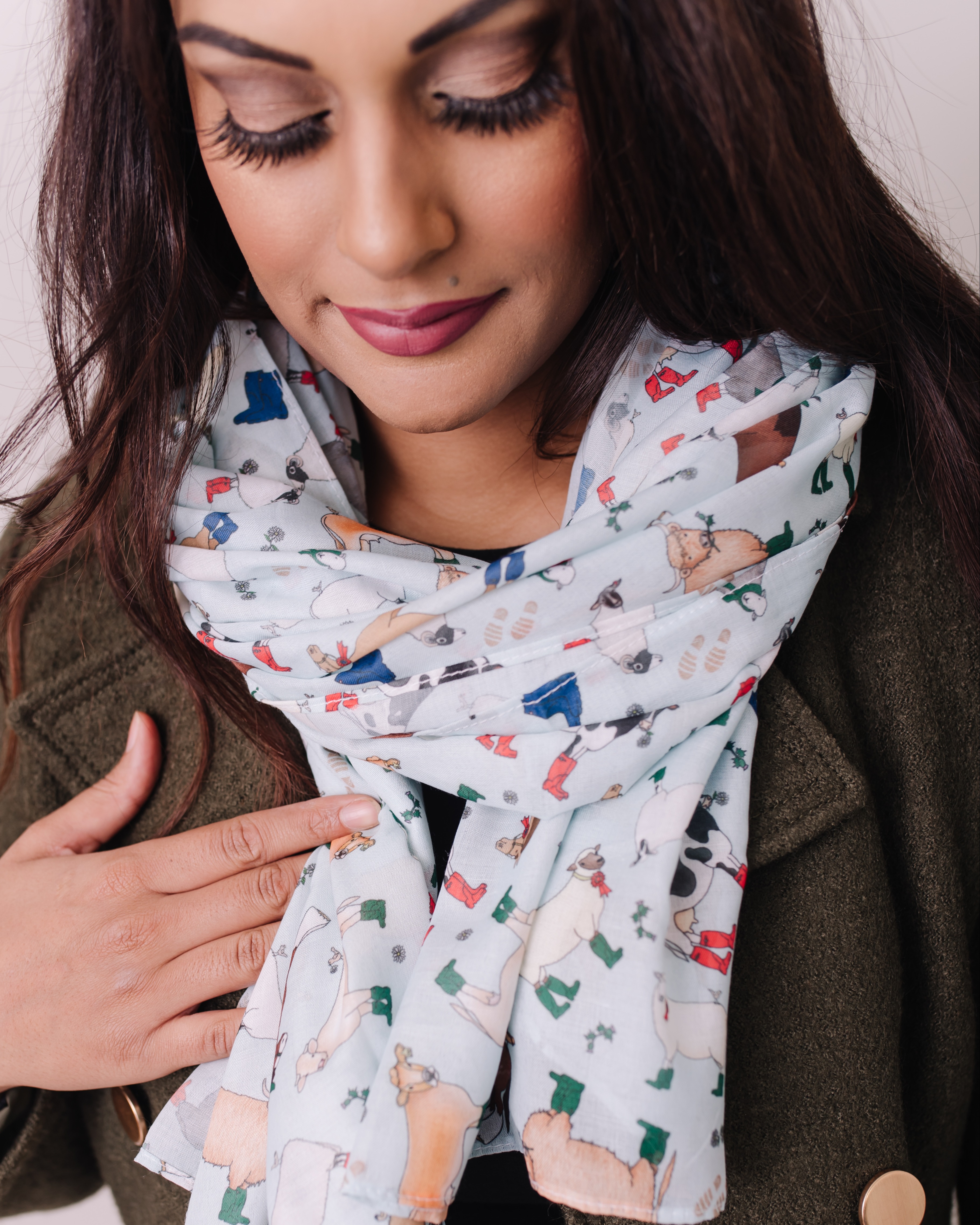 ECO Scarves Recycled from Plastic Bottles and Printed with Original Designs 5227