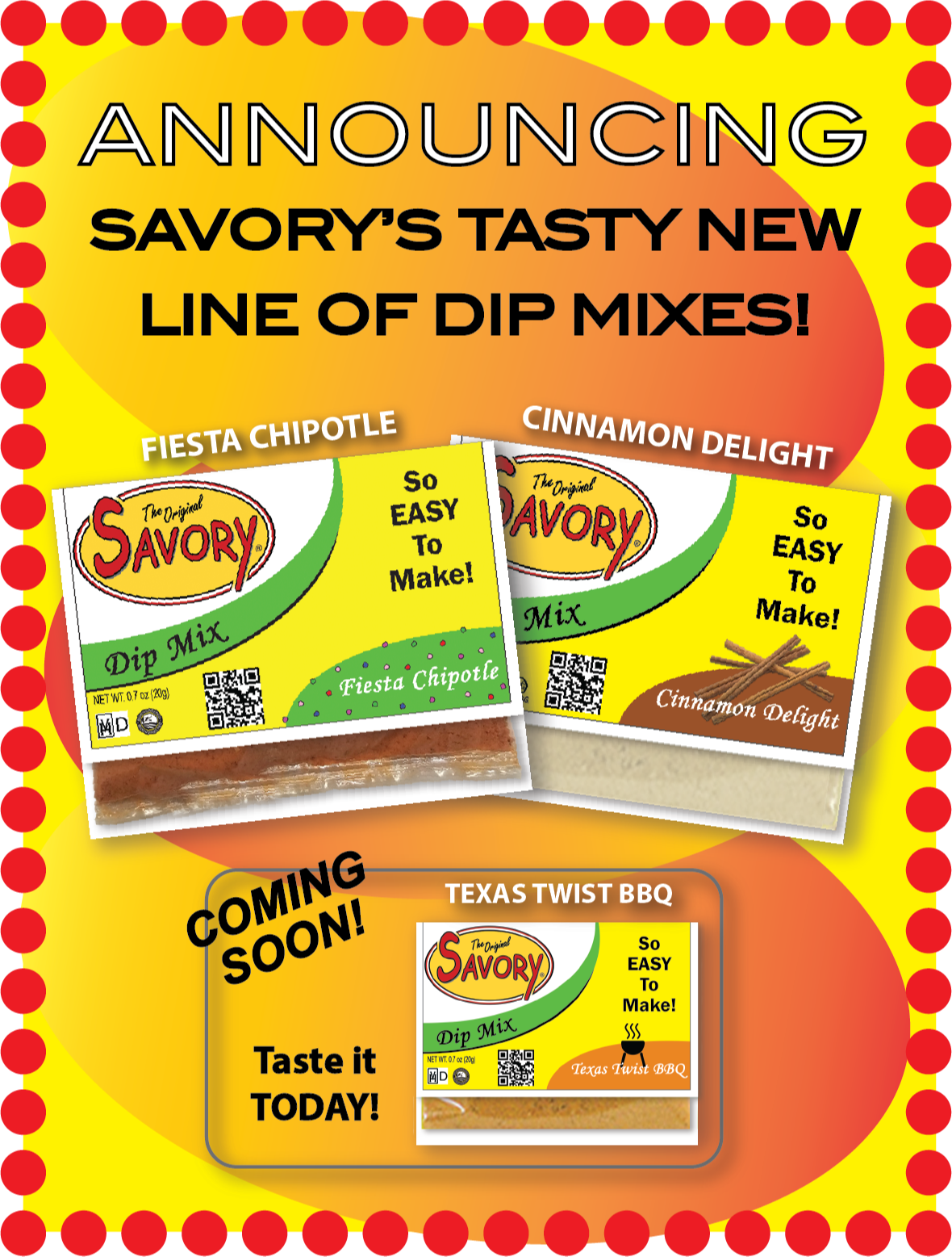 Savory's Dip Mixes 5966